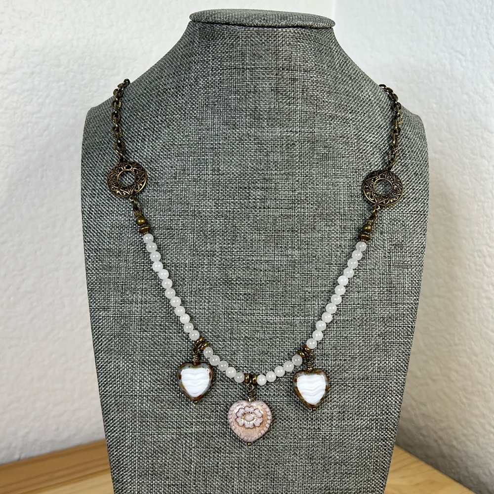 OOAK handmade heart necklace 1a